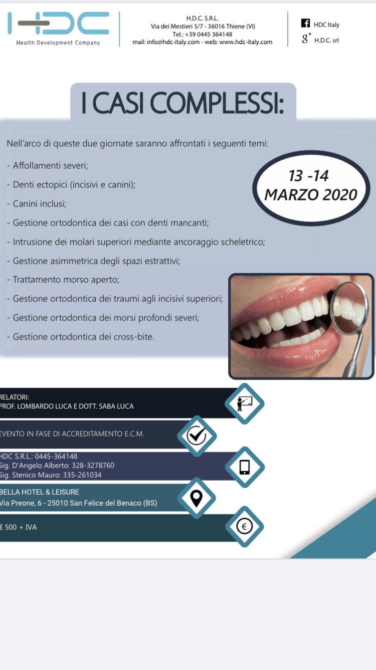 Casi complessi in ortodonzia