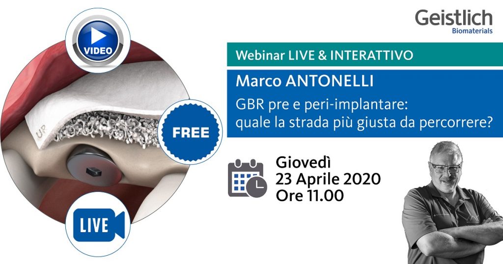 GBR PRE E PERI-IMPLANTARE NEI SETTORI ESTETICI: QUALE LA STRADA PIU’ GIUSTA DA PERCORRERE?