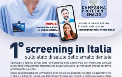 1° Screening in Italia sullo stato di salute dello smalto dentale