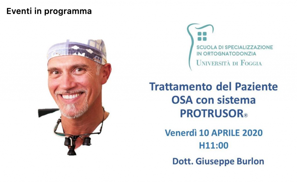 Trattamento del Paziente OSA con sistema PROTUSOR