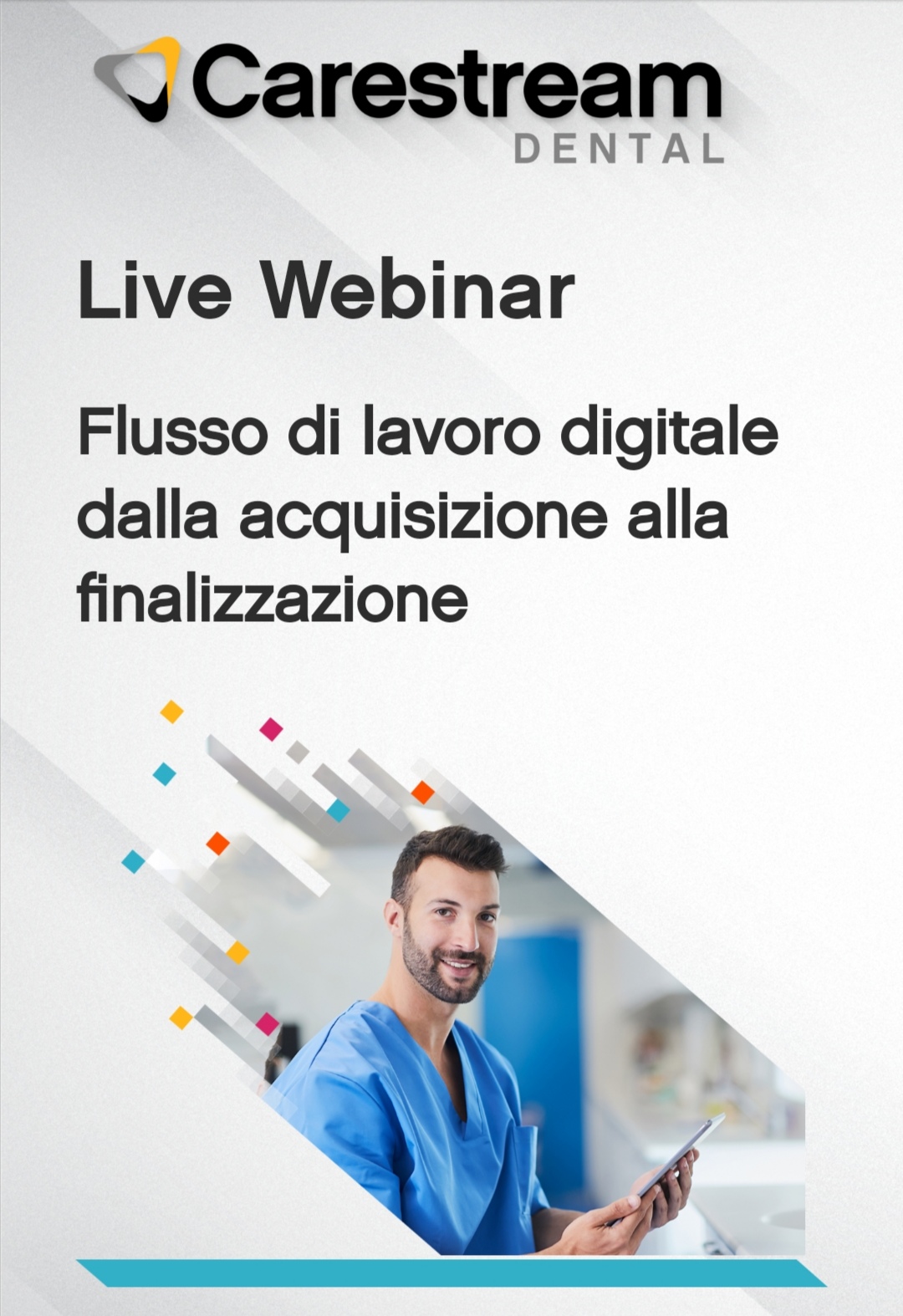 Flusso di lavoro digitale dalla acquisizione alla finalizzazione