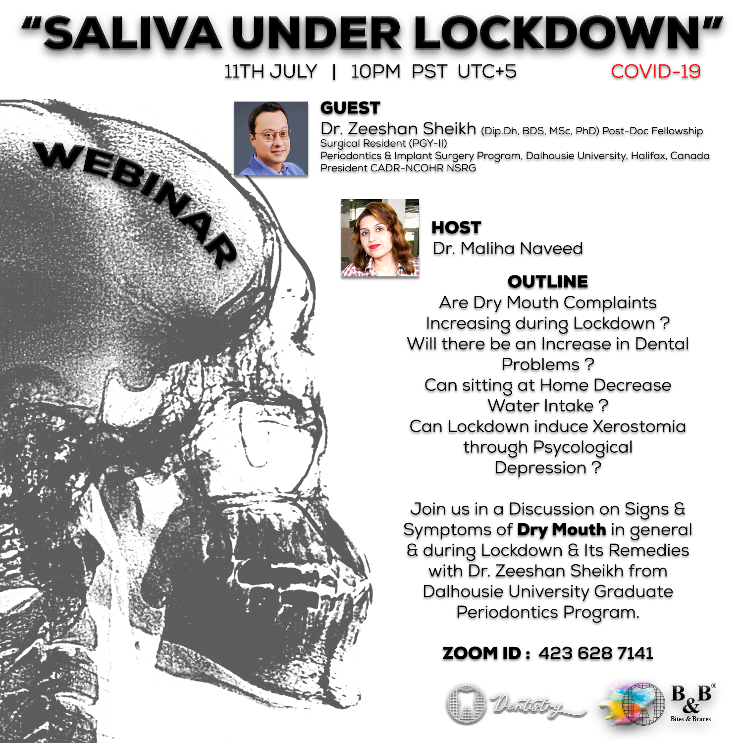 Saliva under lockdown