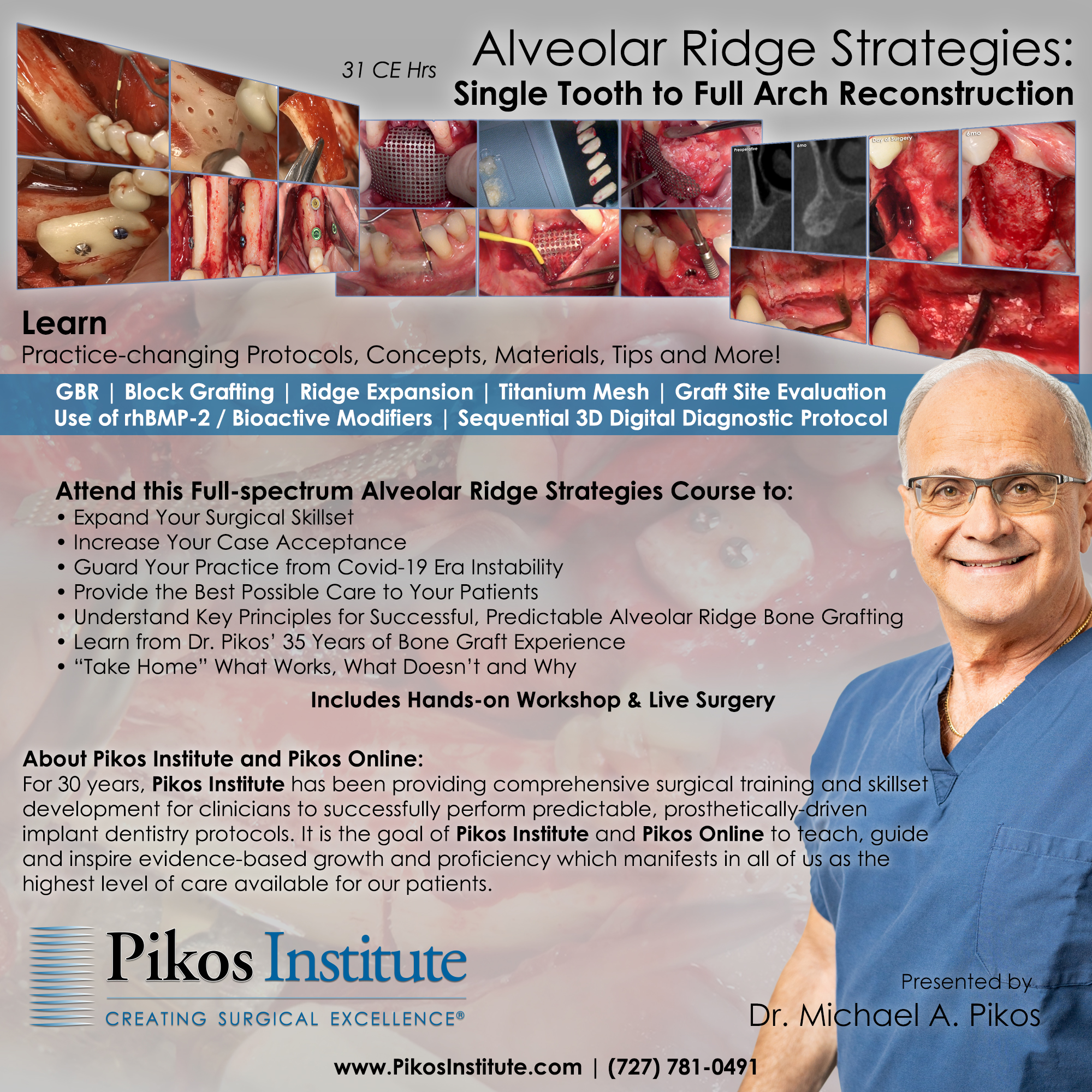 Alveolar Ridge Strategies: Single Tooth to Full Arch Reconstruction