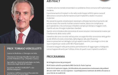 Creste edentule con difetto osseo orizzontale: nuovo approccio terapeutico mininvasivo