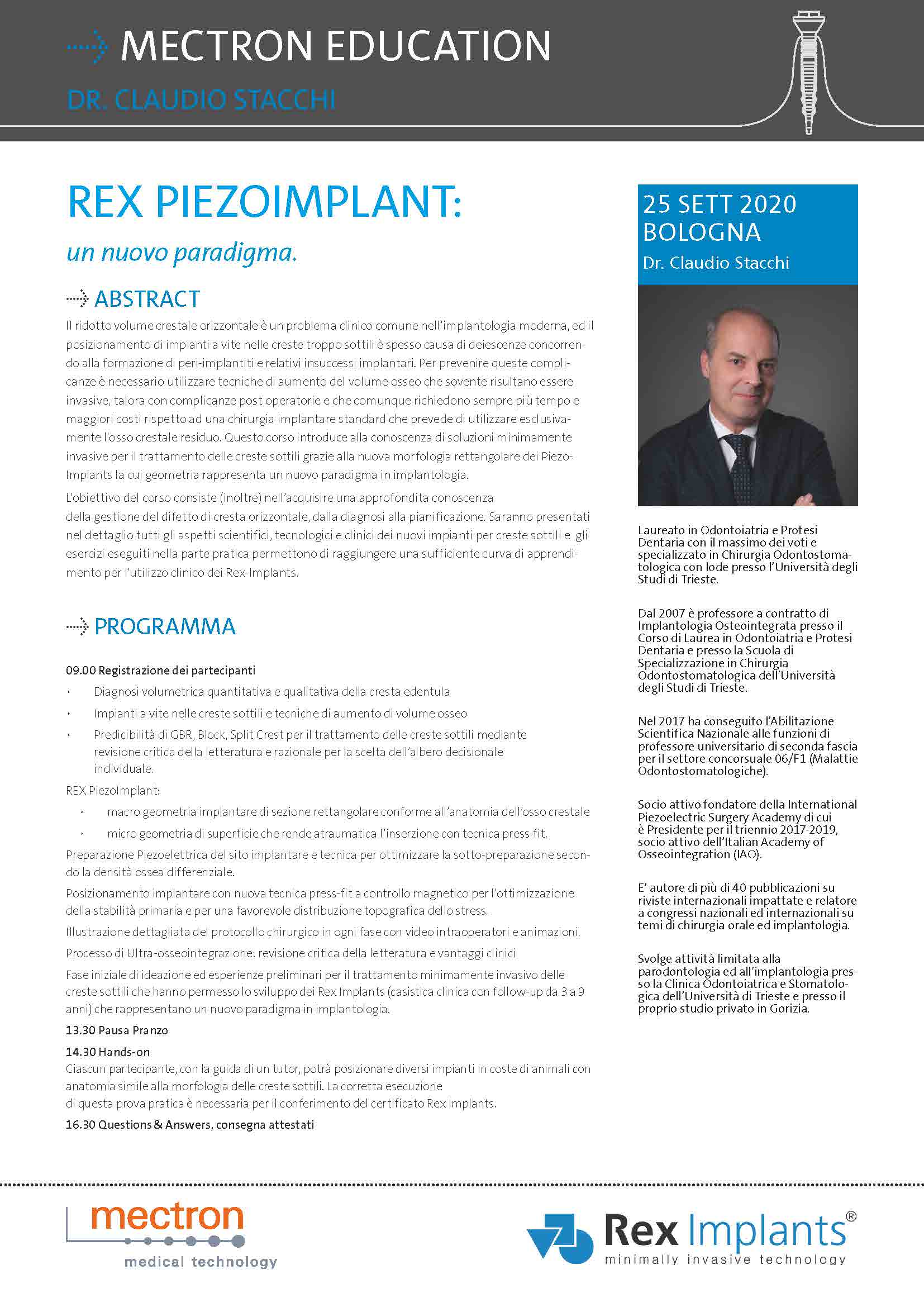 REX PiezoImplant: un nuovo paradigma