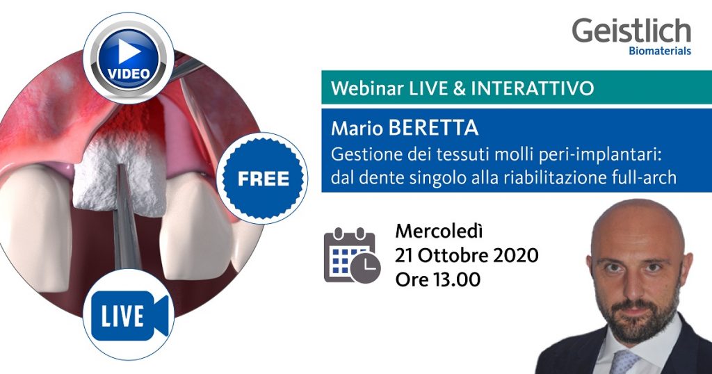 GESTIONE DEI TESSUTI MOLLI PERI-IMPLANTARI: DAL DENTE SINGOLO ALLA RIABILITAZIONE FULL-ARCH