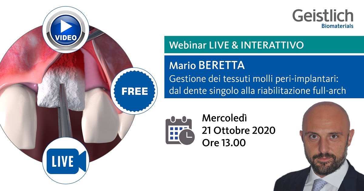 GESTIONE DEI TESSUTI MOLLI PERI-IMPLANTARI: DAL DENTE SINGOLO ALLA RIABILITAZIONE FULL-ARCH