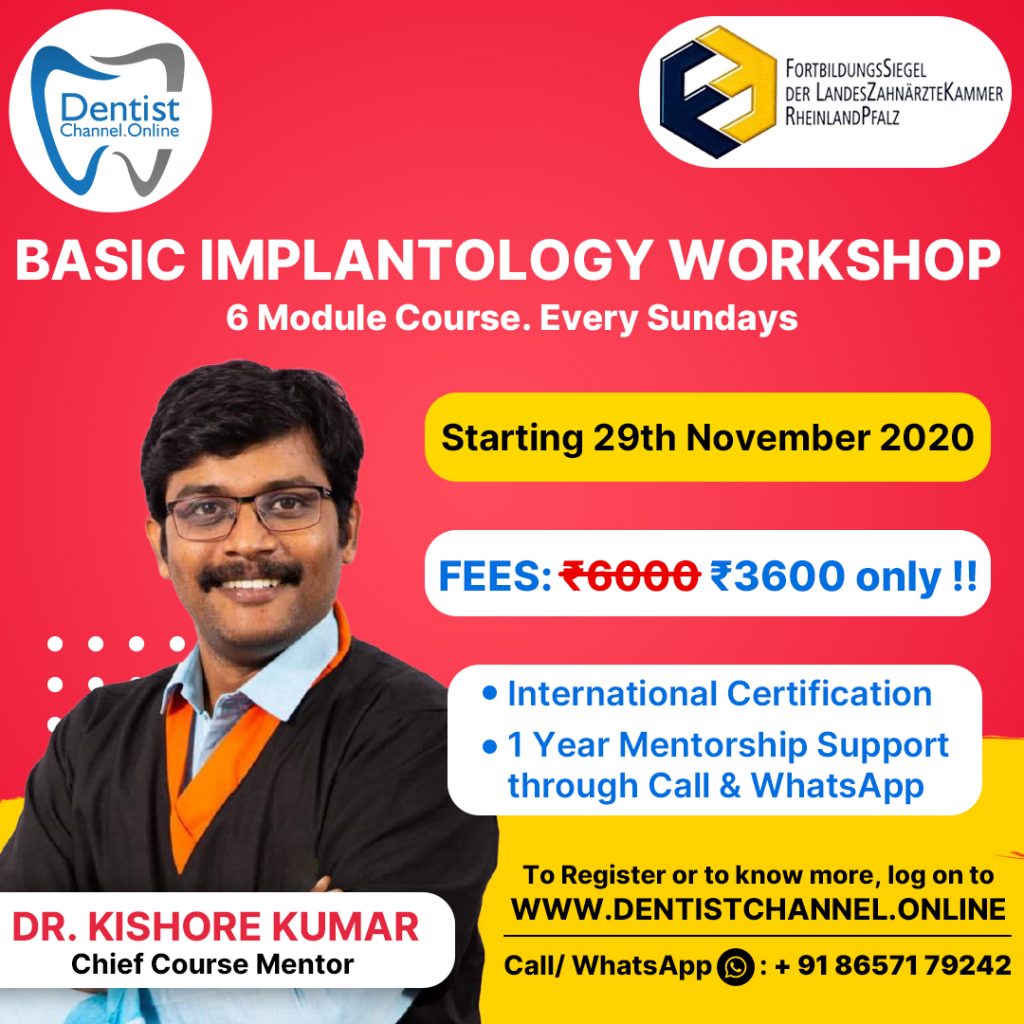 WORKSHOP ON IMPLANTOLOGY