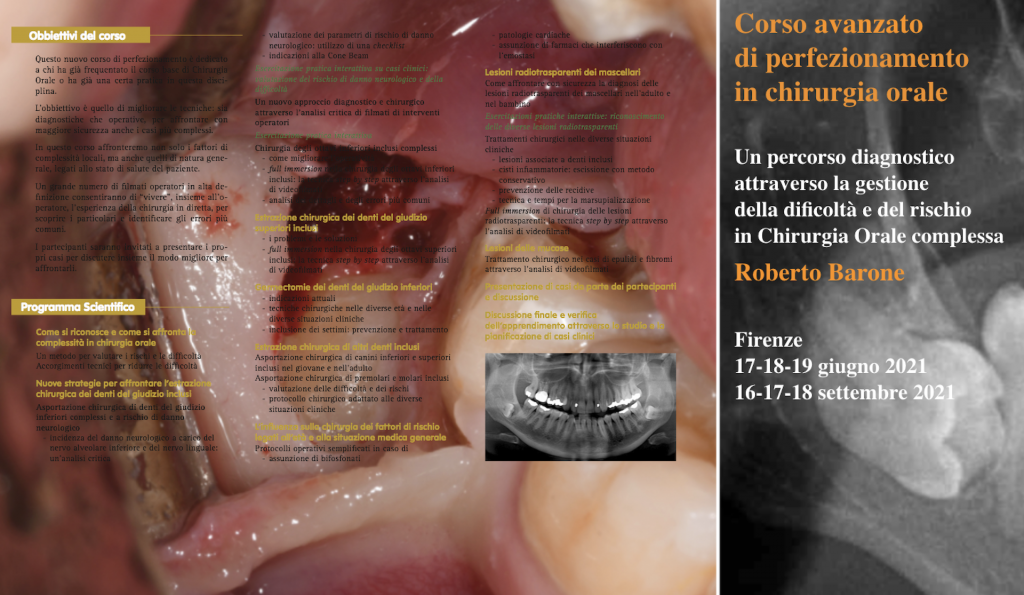 Corso avanzato di perfezionamento in chirurgia orale