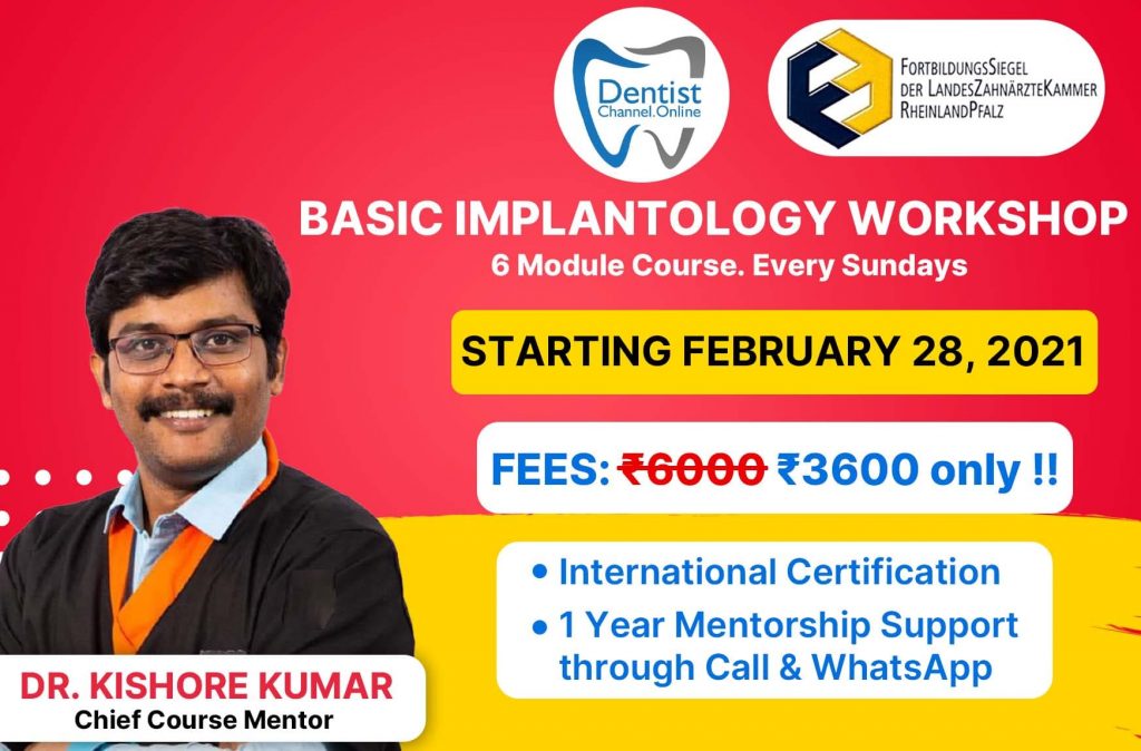 Online Workshop on Implantology for Beginners