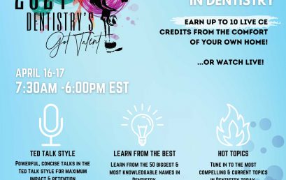 Earn up to 10 FREE CE credits and hear from 50 of dentistry’s best speakers!