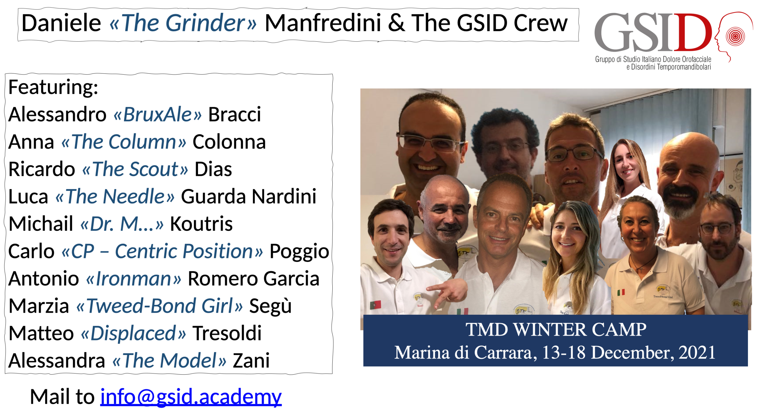 WINTER SCHOOL on TEMPOROMANDIBULAR DISORDERS