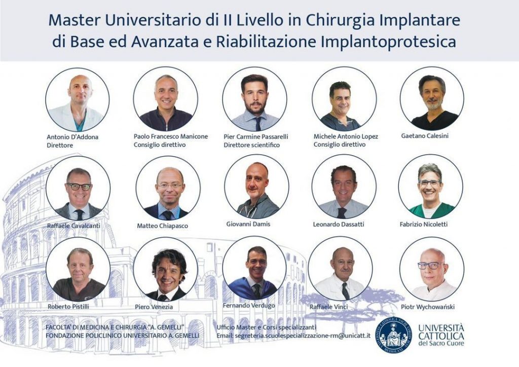 Chirurgia implantare base, avanzata riabilitazione implantoprotesica