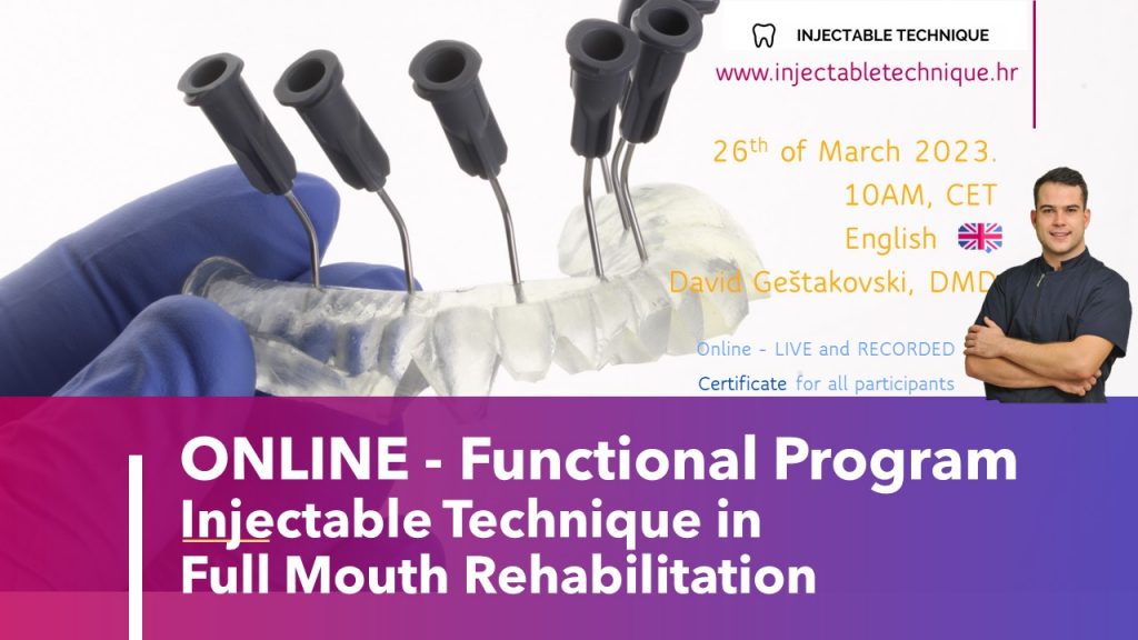 INJECTABLE TECHNIQUE IN FULL MOUTH REHABILITATION – FUNCTIONAL CONCEPT