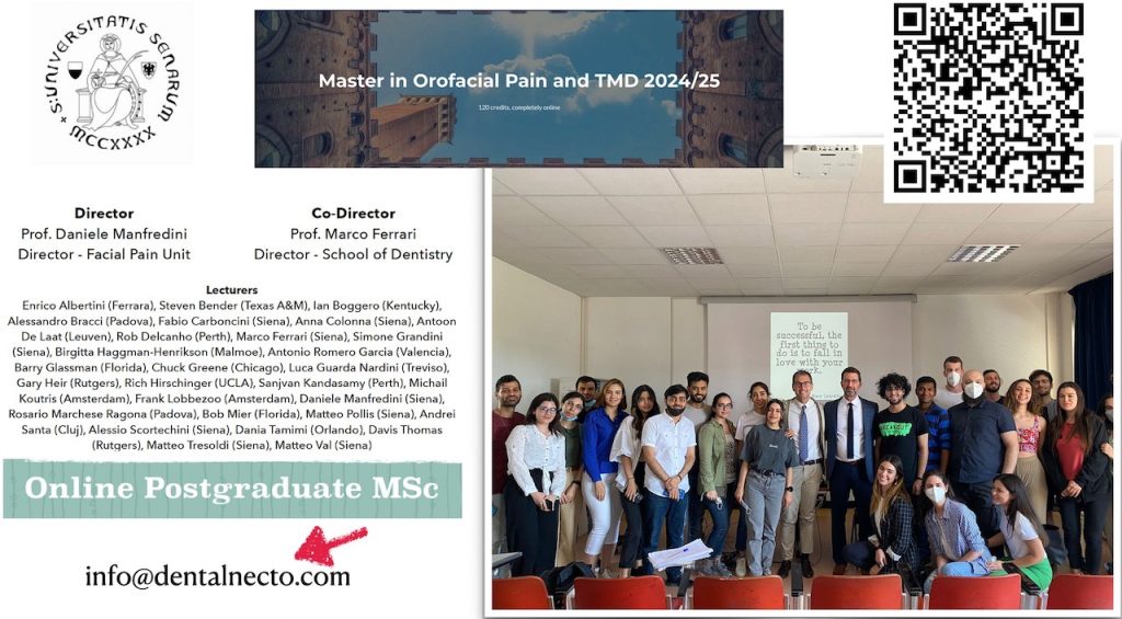 Master In Orofacial Pain and Temporomandibular Disorders 2024/25