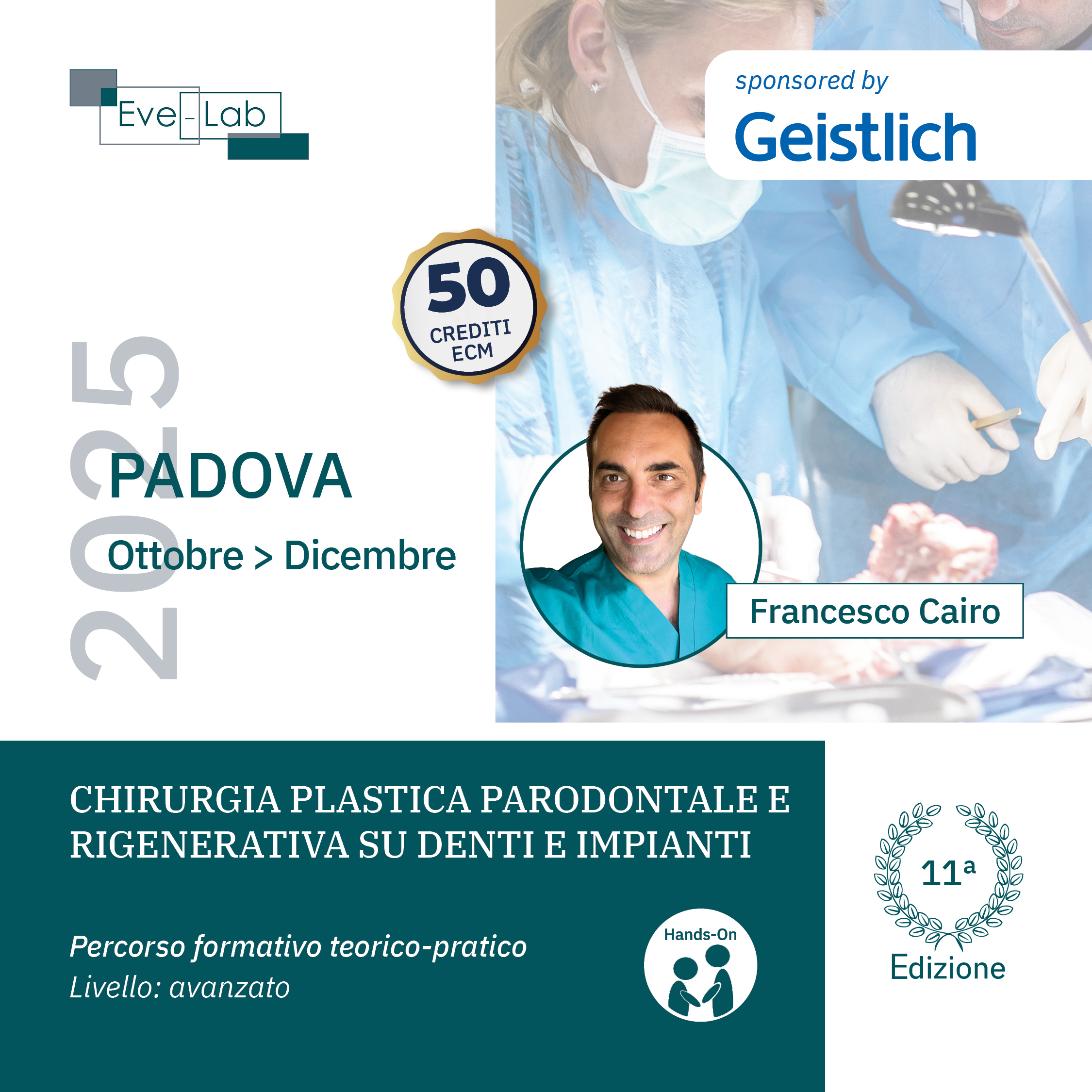 CHIRURGIA PLASTICA PARODONTALE E RIGENERATIVA SU DENTI E IMPIANTI