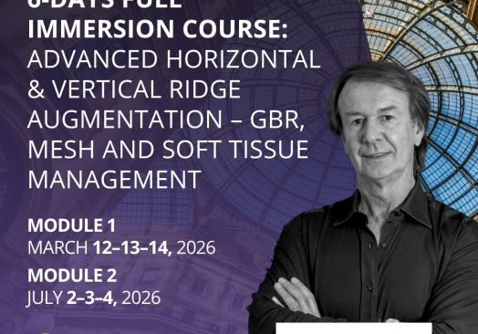 6-DAYS FULL IMMERSION COURSE: GBR, MESH AND SOFT TISSUE MANAGEMENT