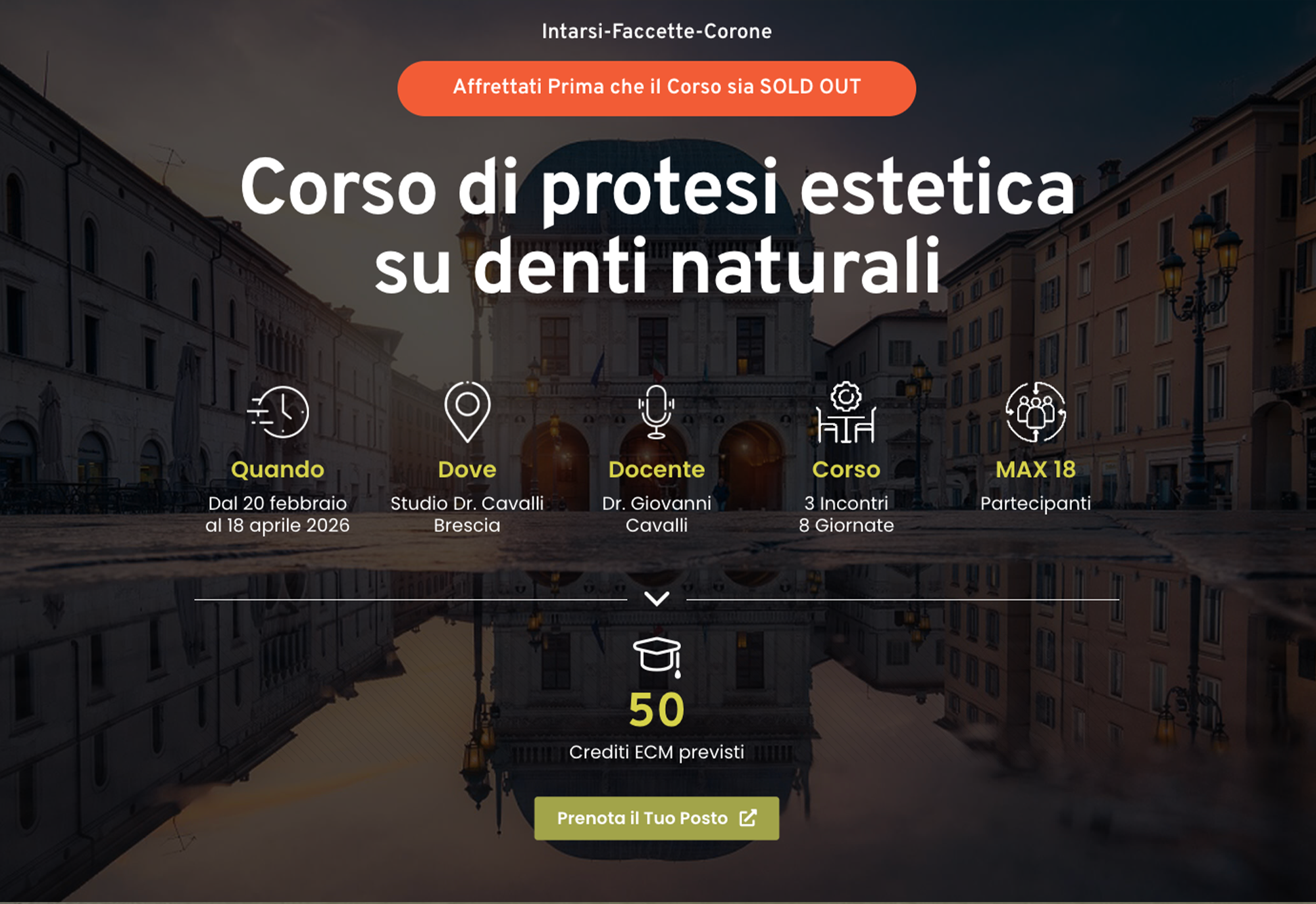 Corso di protesi estetica su denti naturali